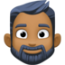 Person: Medium-dark Skin Tone, Beard Emoji Copy Paste ― 🧔🏾 - facebook