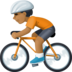 Person Biking: Medium-dark Skin Tone Emoji Copy Paste ― 🚴🏾 - facebook