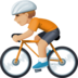 Person Biking: Medium-light Skin Tone Emoji Copy Paste ― 🚴🏼 - facebook