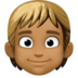 Person: Medium-dark Skin Tone, Blond Hair Emoji Copy Paste ― 👱🏾 - facebook