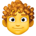 Person: Curly Hair Emoji Copy Paste ― 🧑‍🦱 - facebook