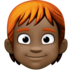 Person: Dark Skin Tone, Red Hair Emoji Copy Paste ― 🧑🏿‍🦰 - facebook