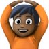 Person Gesturing OK: Dark Skin Tone Emoji Copy Paste ― 🙆🏿 - facebook