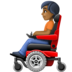 Person In Motorized Wheelchair: Medium-dark Skin Tone Emoji Copy Paste ― 🧑🏾‍🦼 - facebook