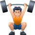 Person Lifting Weights: Light Skin Tone Emoji Copy Paste ― 🏋🏻 - facebook