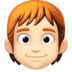 Person: Light Skin Tone, Red Hair Emoji Copy Paste ― 🧑🏻‍🦰 - facebook