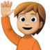 Person Raising Hand: Medium-light Skin Tone Emoji Copy Paste ― 🙋🏼 - facebook