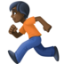 Person Running: Dark Skin Tone Emoji Copy Paste ― 🏃🏿 - facebook