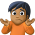 Person Shrugging: Medium-dark Skin Tone Emoji Copy Paste ― 🤷🏾 - facebook
