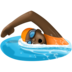Person Swimming: Dark Skin Tone Emoji Copy Paste ― 🏊🏿 - facebook