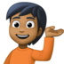 Person Tipping Hand: Medium-dark Skin Tone Emoji Copy Paste ― 💁🏾 - facebook