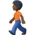 Person Walking: Dark Skin Tone Emoji Copy Paste ― 🚶🏿 - facebook