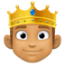 Person With Crown: Medium Skin Tone Emoji Copy Paste ― 🫅🏽 - facebook