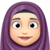 Woman With Headscarf: Light Skin Tone Emoji Copy Paste ― 🧕🏻 - facebook