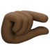 Pinching Hand: Dark Skin Tone Emoji Copy Paste ― 🤏🏿 - facebook
