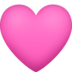 Pink Heart Emoji Copy Paste ― 🩷 - facebook