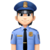 Police Officer: Light Skin Tone Emoji Copy Paste ― 👮🏻 - facebook