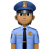 Police Officer: Medium-dark Skin Tone Emoji Copy Paste ― 👮🏾 - facebook
