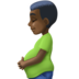 Pregnant Man: Dark Skin Tone Emoji Copy Paste ― 🫃🏿 - facebook