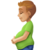Pregnant Man: Medium-light Skin Tone Emoji Copy Paste ― 🫃🏼 - facebook
