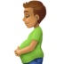 Pregnant Man: Medium Skin Tone Emoji Copy Paste ― 🫃🏽 - facebook