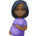 Pregnant Woman: Dark Skin Tone Emoji Copy Paste ― 🤰🏿 - facebook