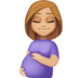 Pregnant Woman: Medium-light Skin Tone Emoji Copy Paste ― 🤰🏼 - facebook