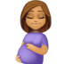 Pregnant Woman: Medium Skin Tone Emoji Copy Paste ― 🤰🏽 - facebook