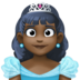 Princess: Dark Skin Tone Emoji Copy Paste ― 👸🏿 - facebook