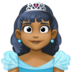 Princess: Medium-dark Skin Tone Emoji Copy Paste ― 👸🏾 - facebook