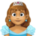 Princess: Medium Skin Tone Emoji Copy Paste ― 👸🏽 - facebook