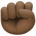 Raised Fist: Dark Skin Tone Emoji Copy Paste ― ✊🏿 - facebook