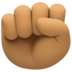 Raised Fist: Medium Skin Tone Emoji Copy Paste ― ✊🏽 - facebook