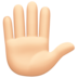 Raised Hand: Light Skin Tone Emoji Copy Paste ― ✋🏻 - facebook