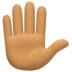 Raised Hand: Medium Skin Tone Emoji Copy Paste ― ✋🏽 - facebook