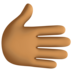 Rightwards Hand: Medium-dark Skin Tone Emoji Copy Paste ― 🫱🏾 - facebook