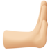 Rightwards Pushing Hand: Medium-light Skin Tone Emoji Copy Paste ― 🫸🏼 - facebook