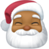 Santa Claus: Medium-dark Skin Tone Emoji Copy Paste ― 🎅🏾 - facebook