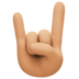 Sign Of The Horns: Medium-light Skin Tone Emoji Copy Paste ― 🤘🏼 - facebook