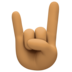 Sign Of The Horns: Medium Skin Tone Emoji Copy Paste ― 🤘🏽 - facebook