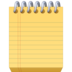 Spiral Notepad Emoji Copy Paste ― 🗒️ - facebook