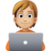 Technologist: Medium-light Skin Tone Emoji Copy Paste ― 🧑🏼‍💻 - facebook