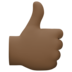 Thumbs Up: Dark Skin Tone Emoji Copy Paste ― 👍🏿 - facebook