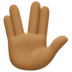 Vulcan Salute: Medium-dark Skin Tone Emoji Copy Paste ― 🖖🏾 - facebook