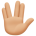 Vulcan Salute: Medium-light Skin Tone Emoji Copy Paste ― 🖖🏼 - facebook