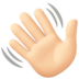 Waving Hand: Light Skin Tone Emoji Copy Paste ― 👋🏻 - facebook