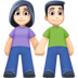 Woman And Man Holding Hands: Light Skin Tone Emoji Copy Paste ― 👫🏻 - facebook