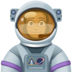 Woman Astronaut: Medium-dark Skin Tone Emoji Copy Paste ― 👩🏾‍🚀 - facebook