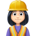 Woman Construction Worker: Light Skin Tone Emoji Copy Paste ― 👷🏻‍♀ - facebook