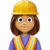 Woman Construction Worker: Medium Skin Tone Emoji Copy Paste ― 👷🏽‍♀ - facebook